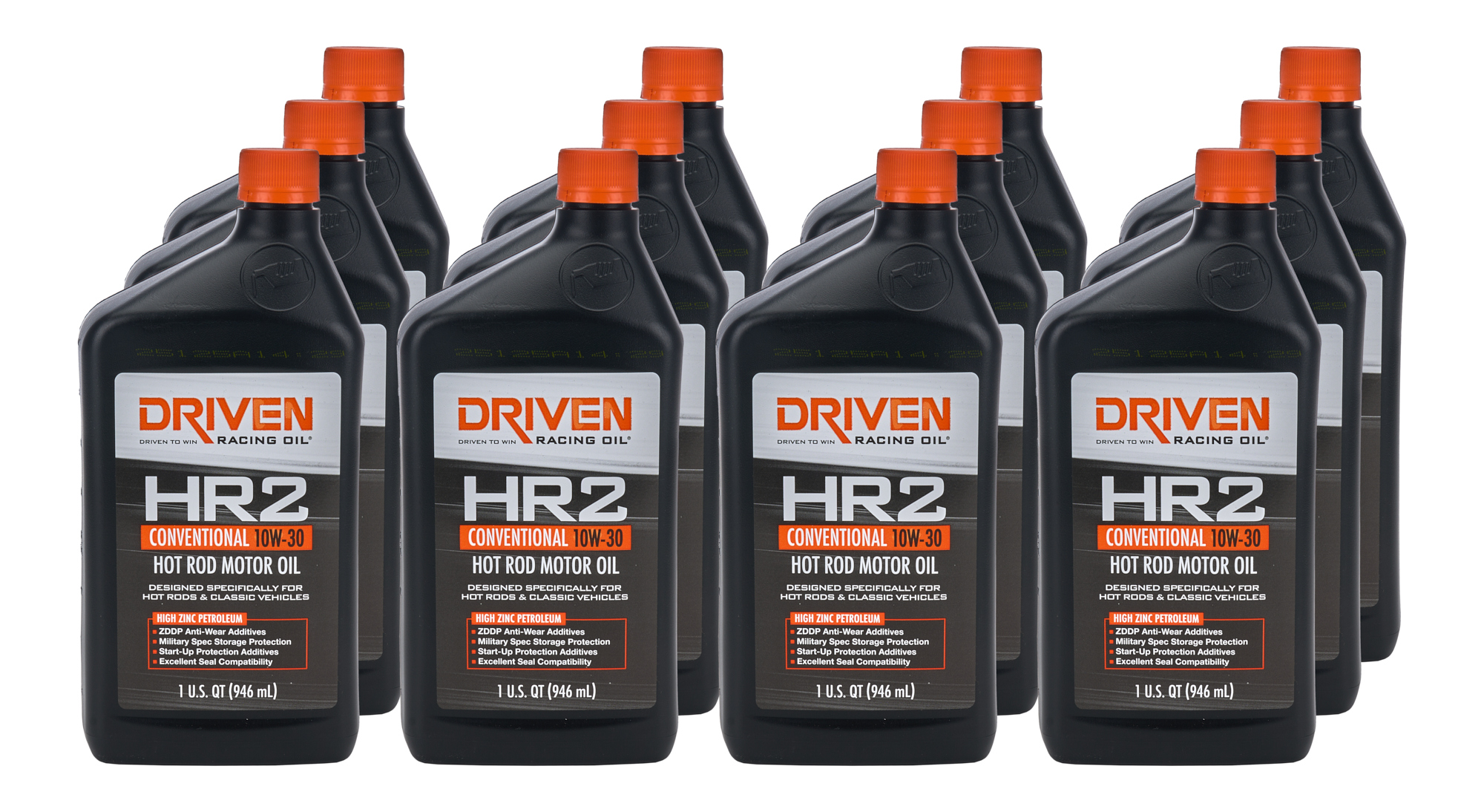 DRIVEN RACING OIL — DRIVEN RACING OIL HR2 10w30 Conventional Oil Case 12 x 1 Quart