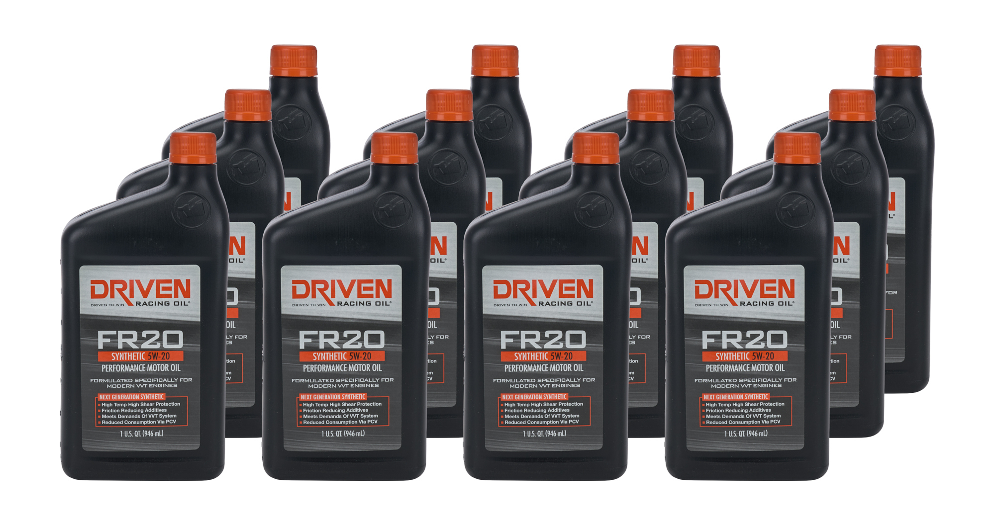 DRIVEN RACING OIL — DRIVEN RACING OIL FR20 5w20 Synthetic Oil Case 12 x 1 Quart