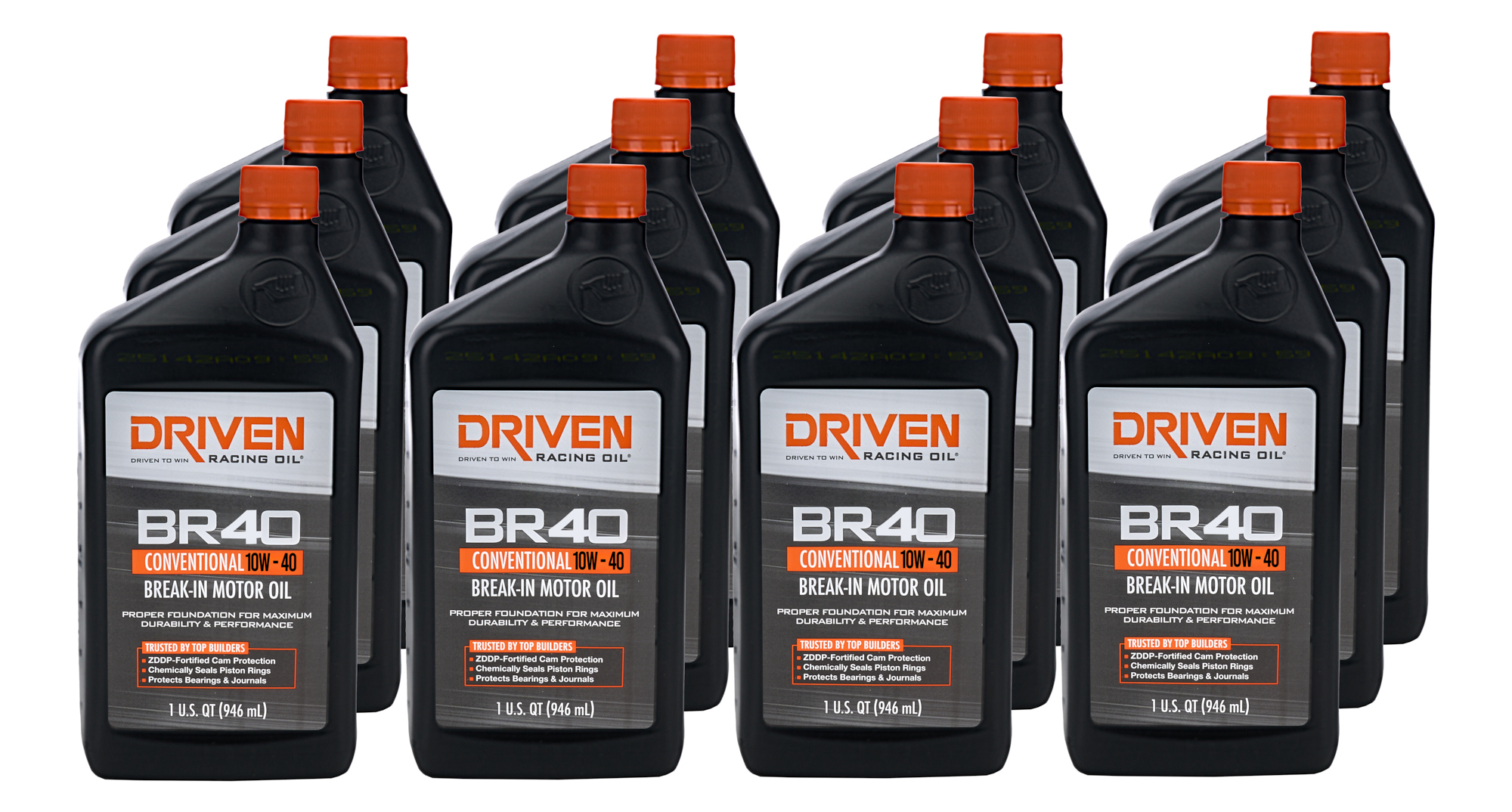 DRIVEN RACING OIL — DRIVEN RACING OIL BR40 10w40 Break-In Oil Conventional Case 12x1Qt