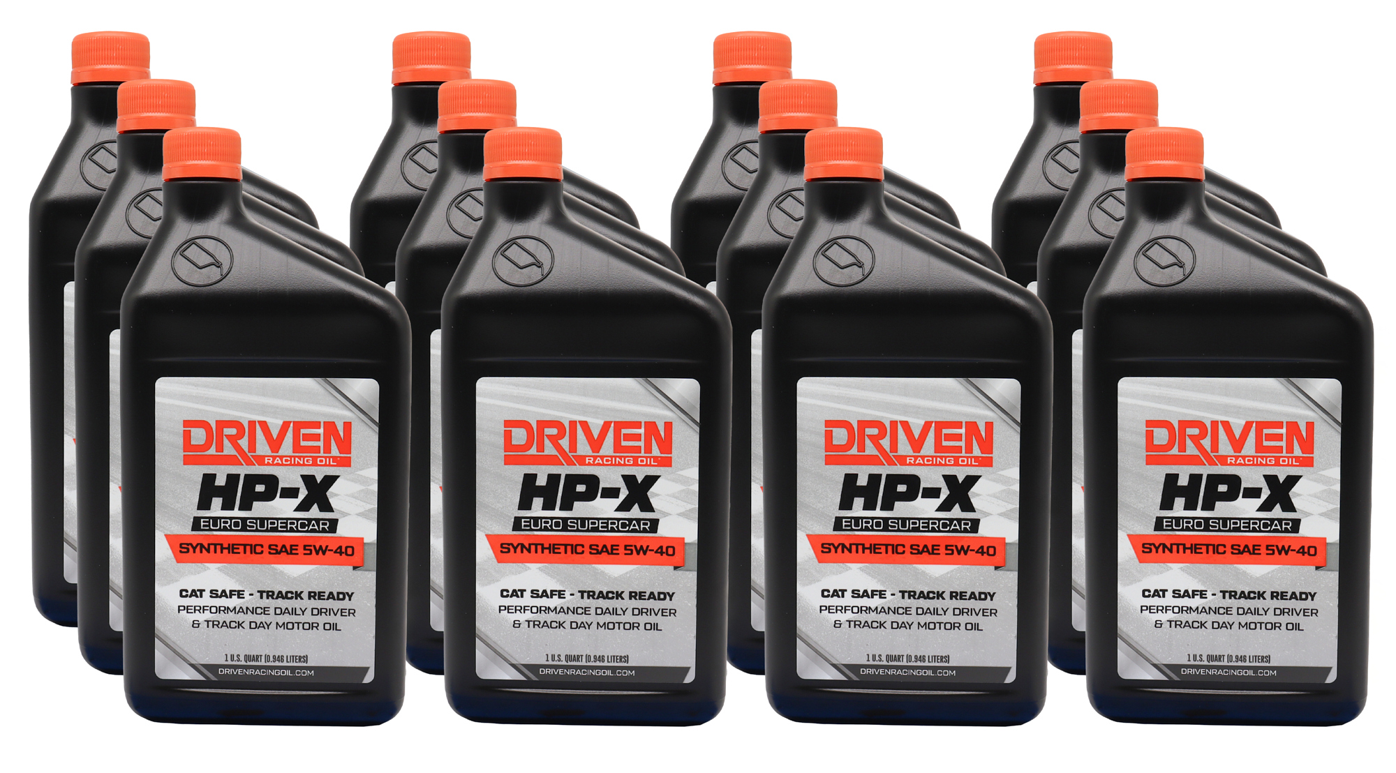 DRIVEN RACING OIL — DRIVEN RACING OIL HP-X EURO 5W40 Motor Oil Case 12/Qt