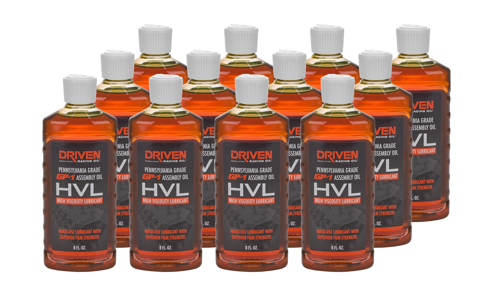 DRIVEN RACING OIL — DRIVEN RACING OIL HVL High Viscosity Lube Case 12 x 8 oz.