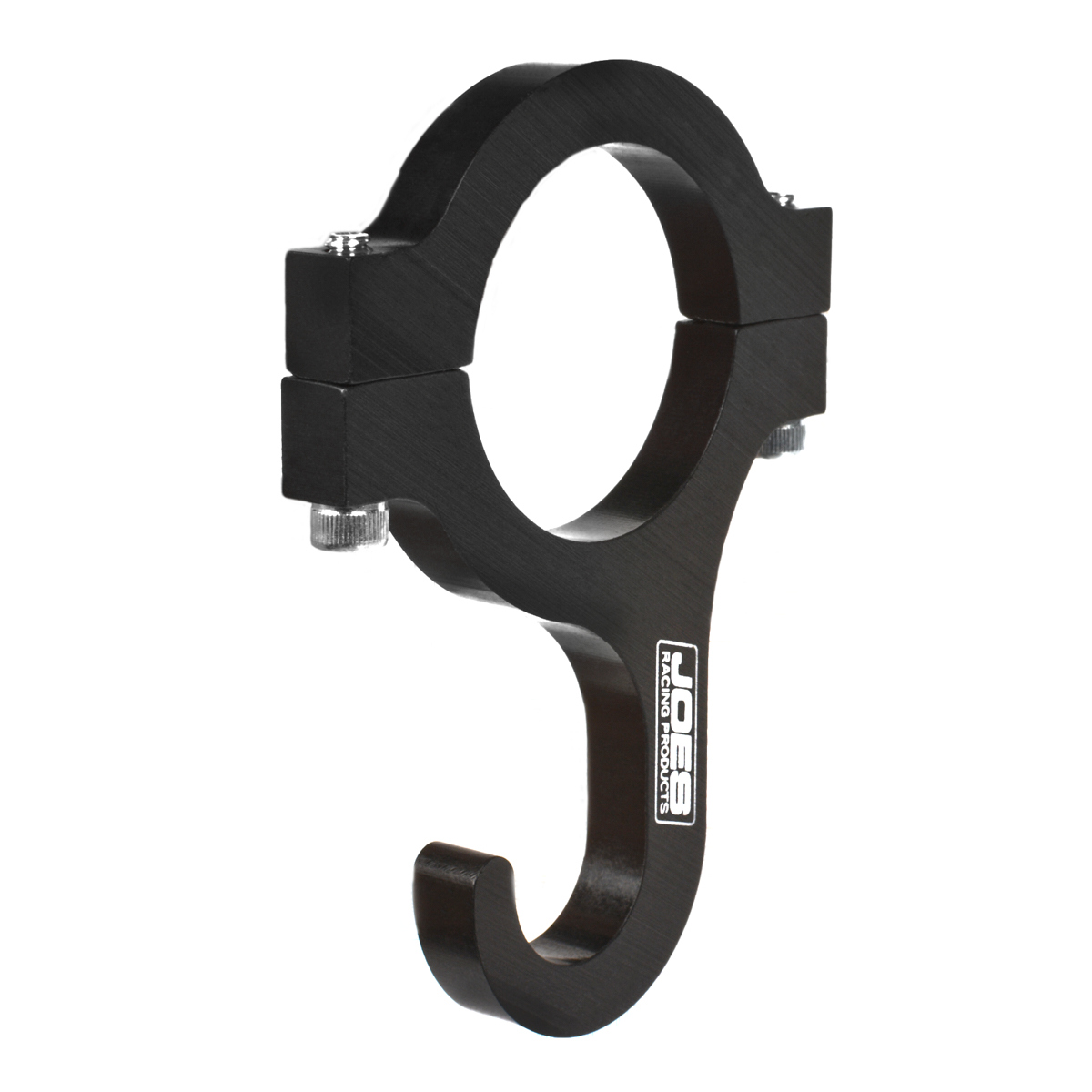 Joes Racing Products 10600-B Helmet Hook, Clamp-On, Aluminum, Black Anodized, 1 in OD Tube, Each