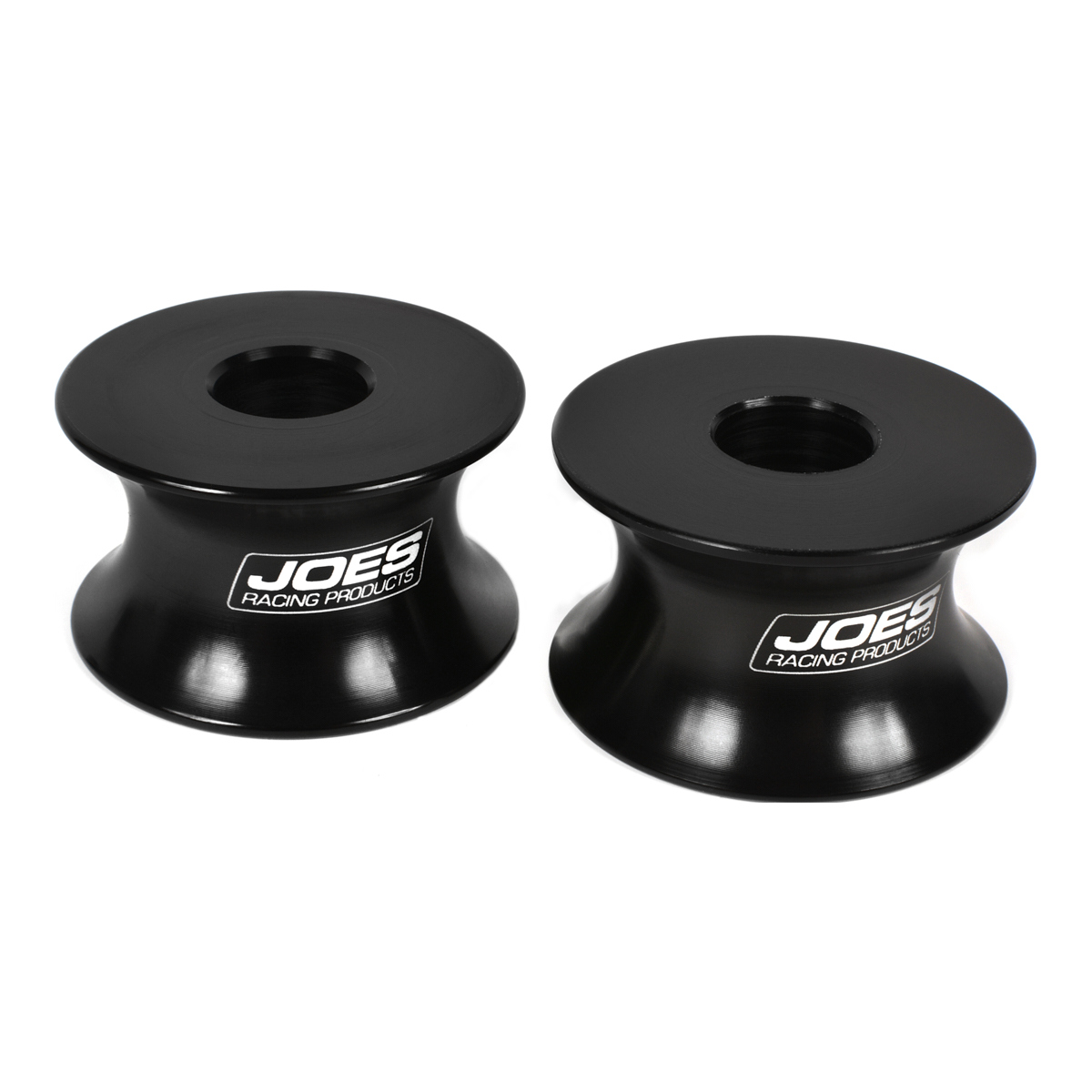 Joes Racing Products 10968-B Motor Mount Spacer, 1 in Thick, 1/2 in ID, Aluminum, Black Anodized, Pair