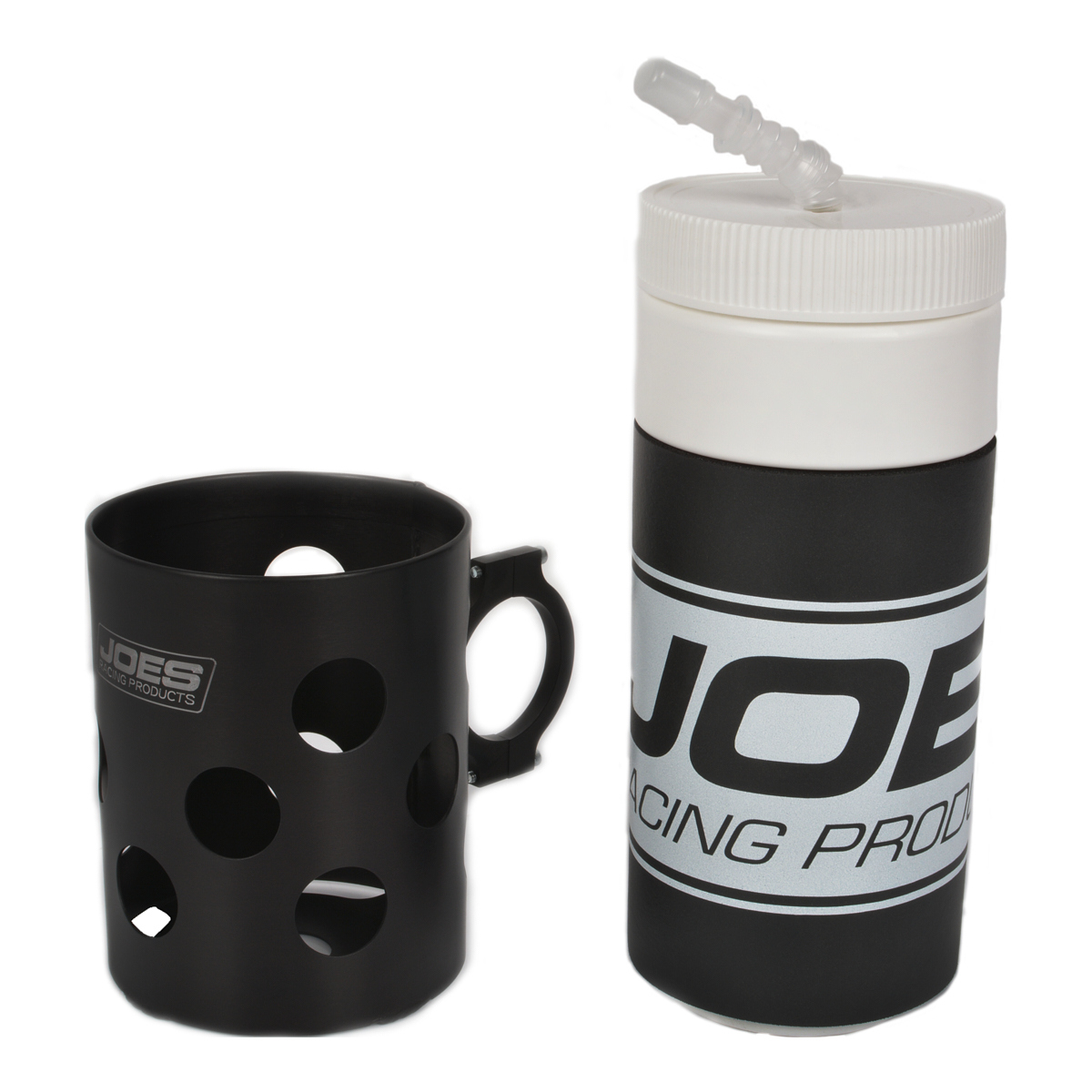 Joes Racing Products 12604-B Drink Bottle Kit, 1-3/4 in Tube, Bottle / Mount Included, Aluminum, Black Anodized, Kit