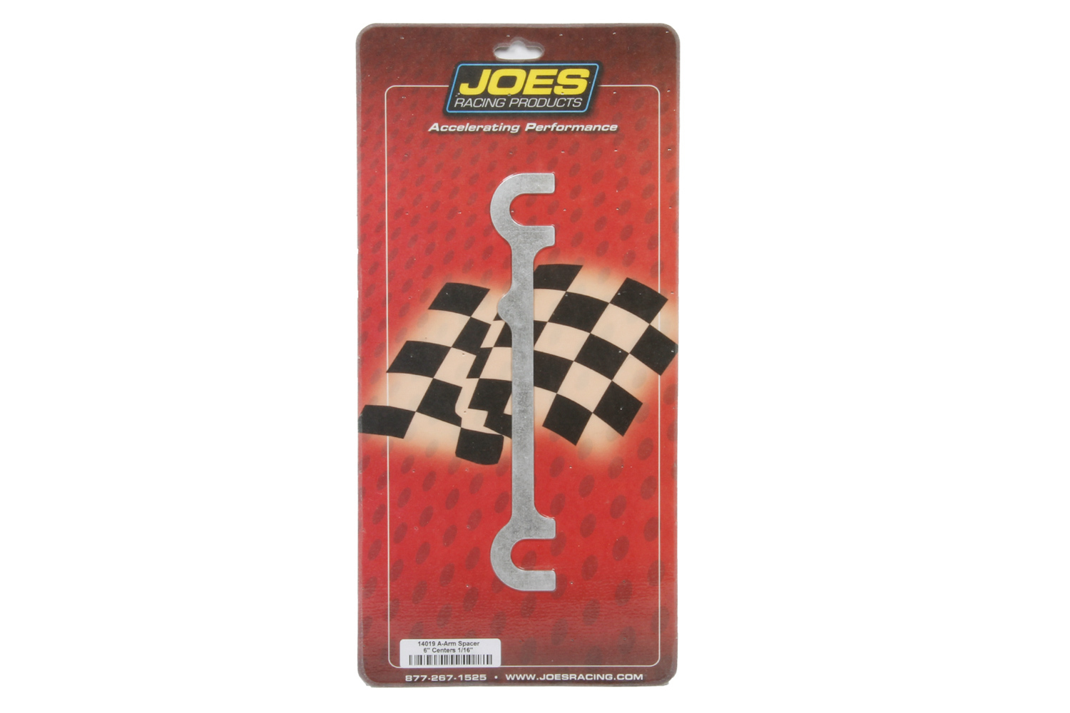 Joes Racing Products 14019 Control Arm Shims, Upper, 6 in Center Spacing, 1/16 in, Aluminum, Each