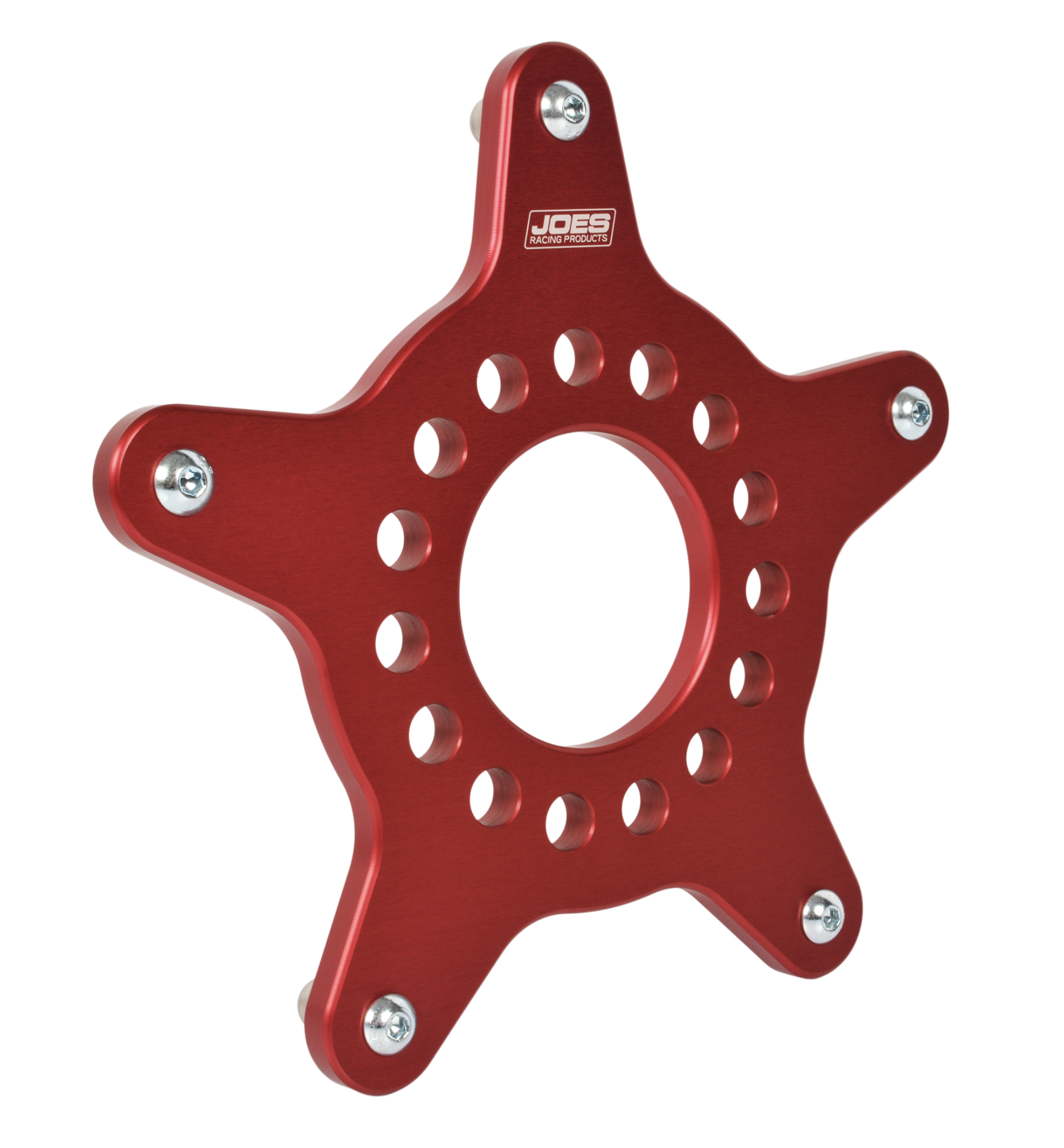 Joes Racing Products 29520 Wheel Adapter, Wide 5 to Tire Machine Pin, Dowel Pins, Billet Aluminum, Red Anodized, Each