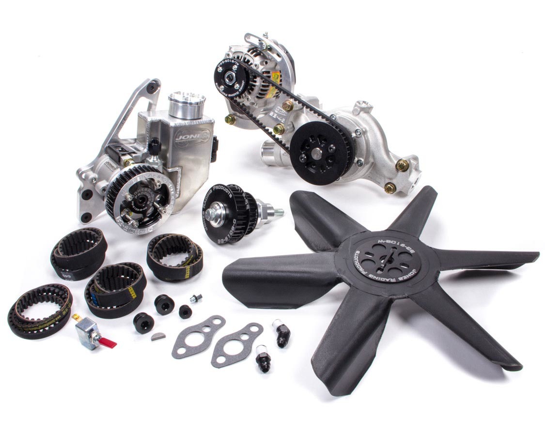 Jones Racing Products 2441ARCE Pulley Kit, HTD, Aluminum, Black