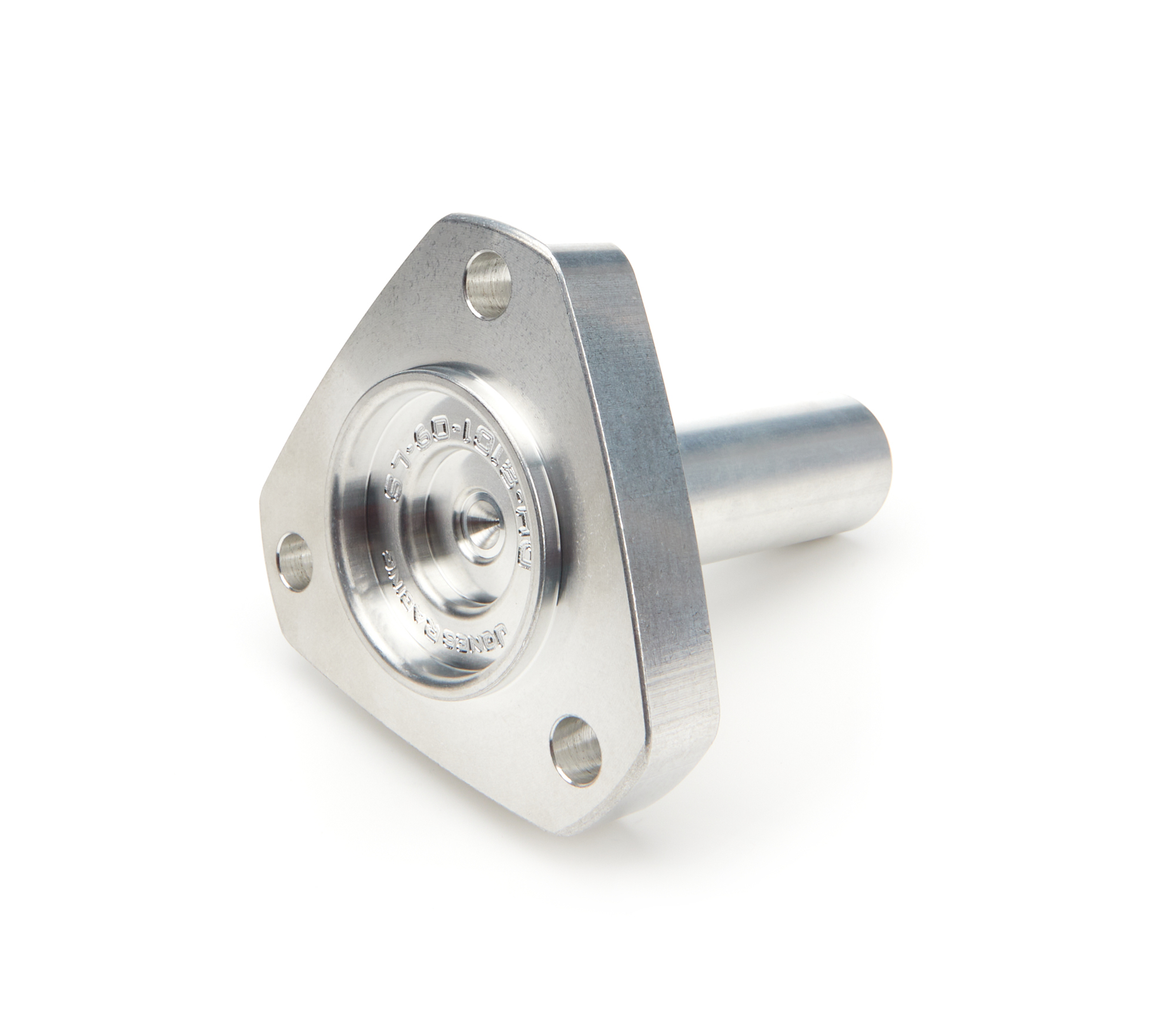 Crankshaft Mandrel - 3.500 in Mandrel Length - Aluminum - Clear Anodized - Small Block Chevy - Each