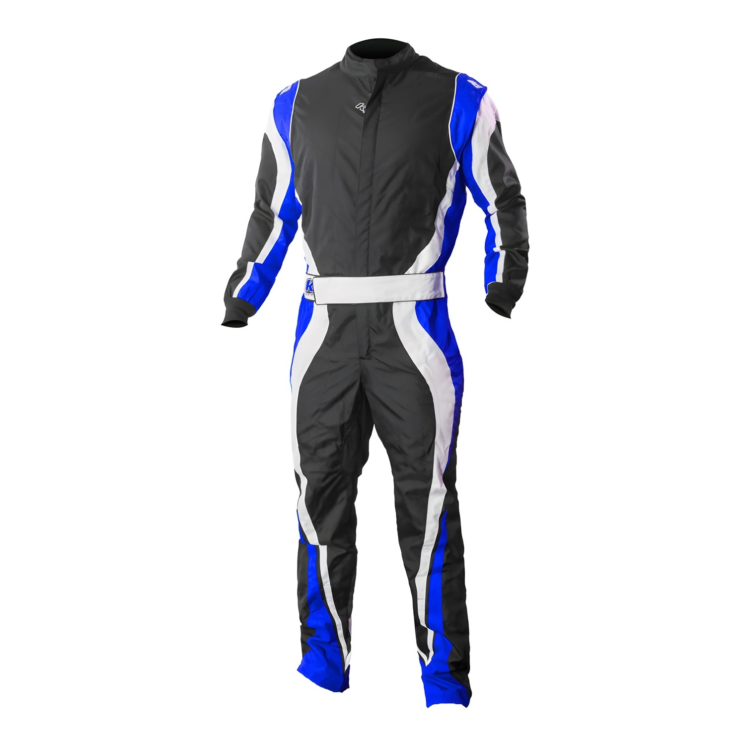 K1 RaceGear Speed 1 Driving Suits 10-SP1-B-3XL Suits, 1, One-piece, One Layer, Cotton/Polyester, Black/White/Blue, Men's 3X-Large, Each thumbnail 3