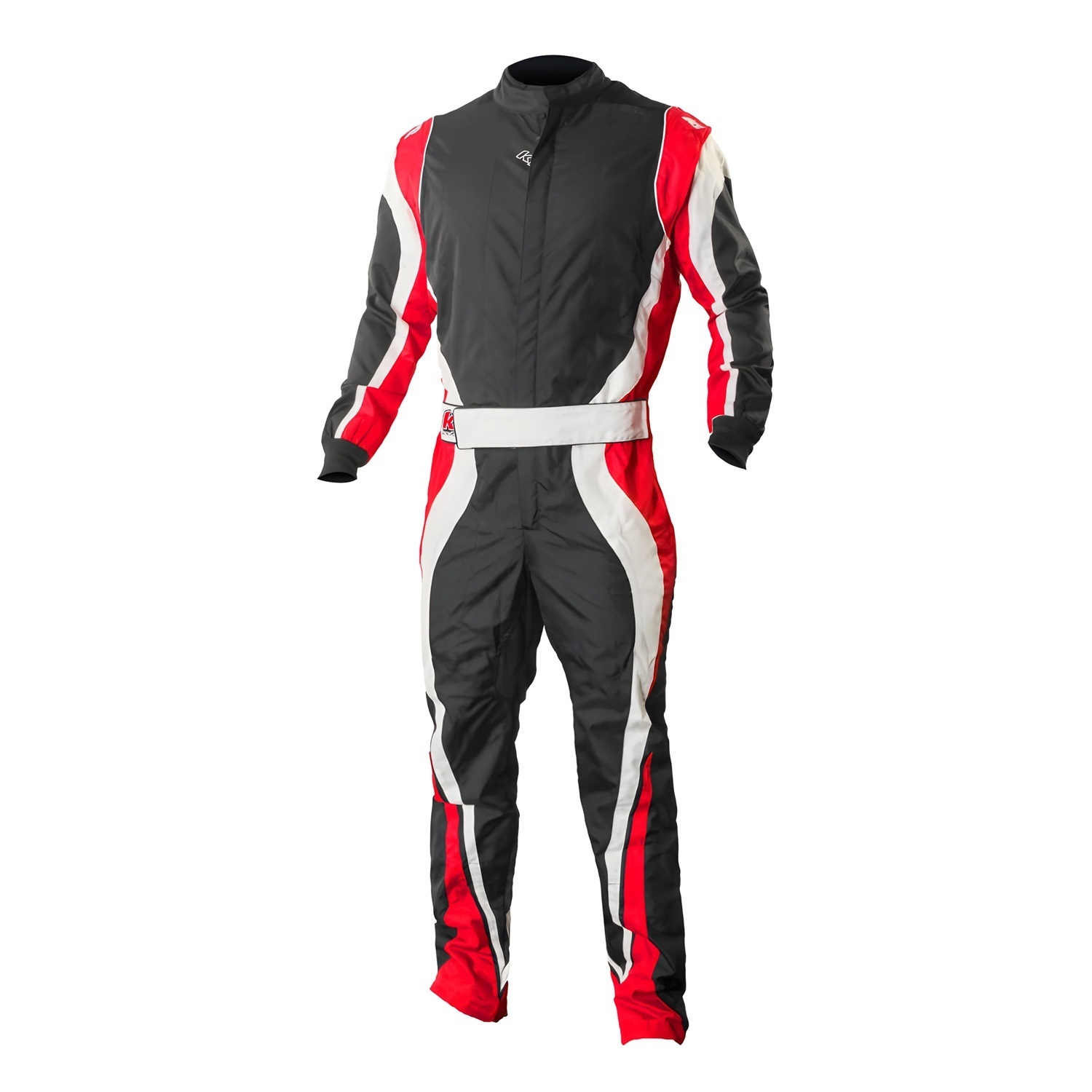 K1 RaceGear Speed 1 Driving Suits 10-SP1-R-M Suits, 1, One-piece, One Layer, Cotton/Polyester, Black/White/Red, Men's Medium, Each thumbnail 3