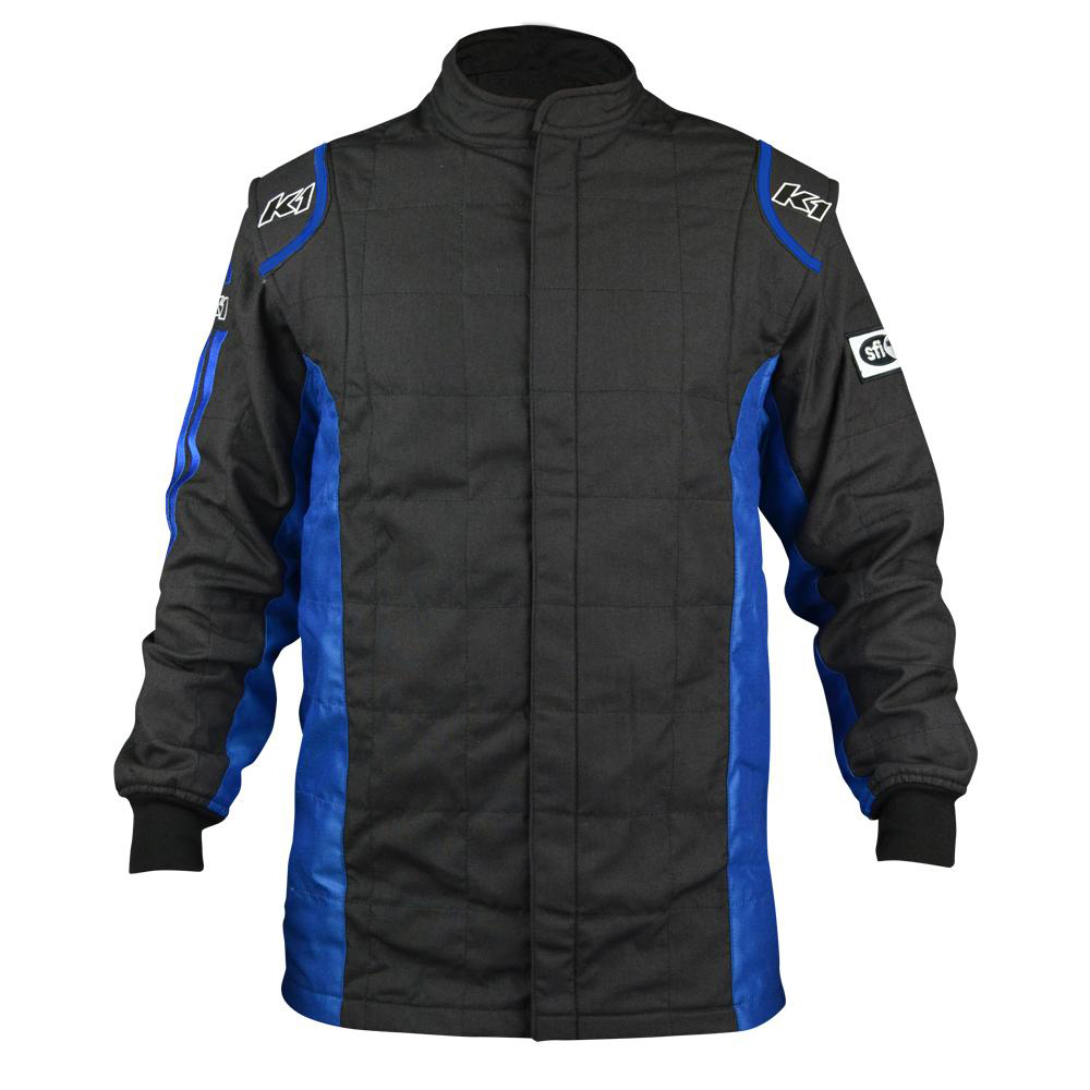 K1 RaceGear Sportsman Jackets 21-SPT-NB-S Driving Jackets, Sportsman, Two Layers, Nomex, Black/Blue, SFI 3.2A/5, Men's Small, Each thumbnail 4