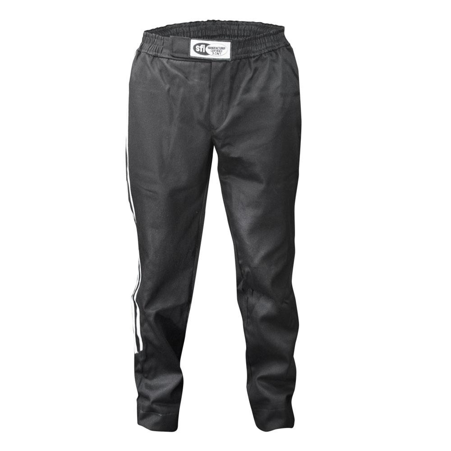 Driving Pants - Challenger - SFI 3.2A/1 - Single Layer - Fire Retardant Cotton - Black - 3X-Small - Each