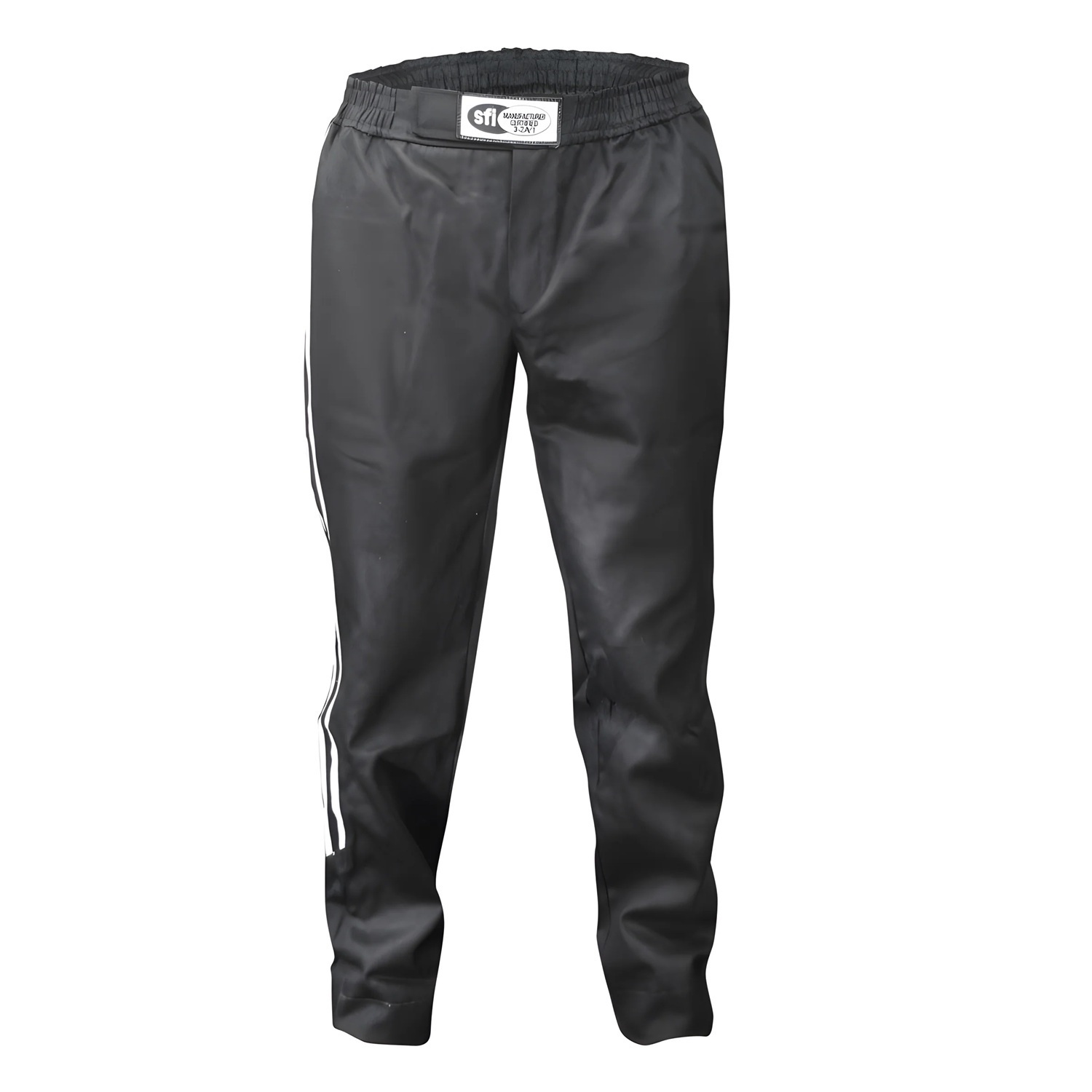 K1 RaceGear Challenger Pants 22-CHL-NW-XL Driving Pants, Challenger, One Layer, Proban, Black with White Stripe, SFI 3.2A/1, Men's X-Large, Each thumbnail 3