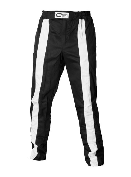 Pants - Driving - Triumph 2 - SFI 3.2A/1 - Single Layer - Fire Retardant Cotton - Black - Large - Each