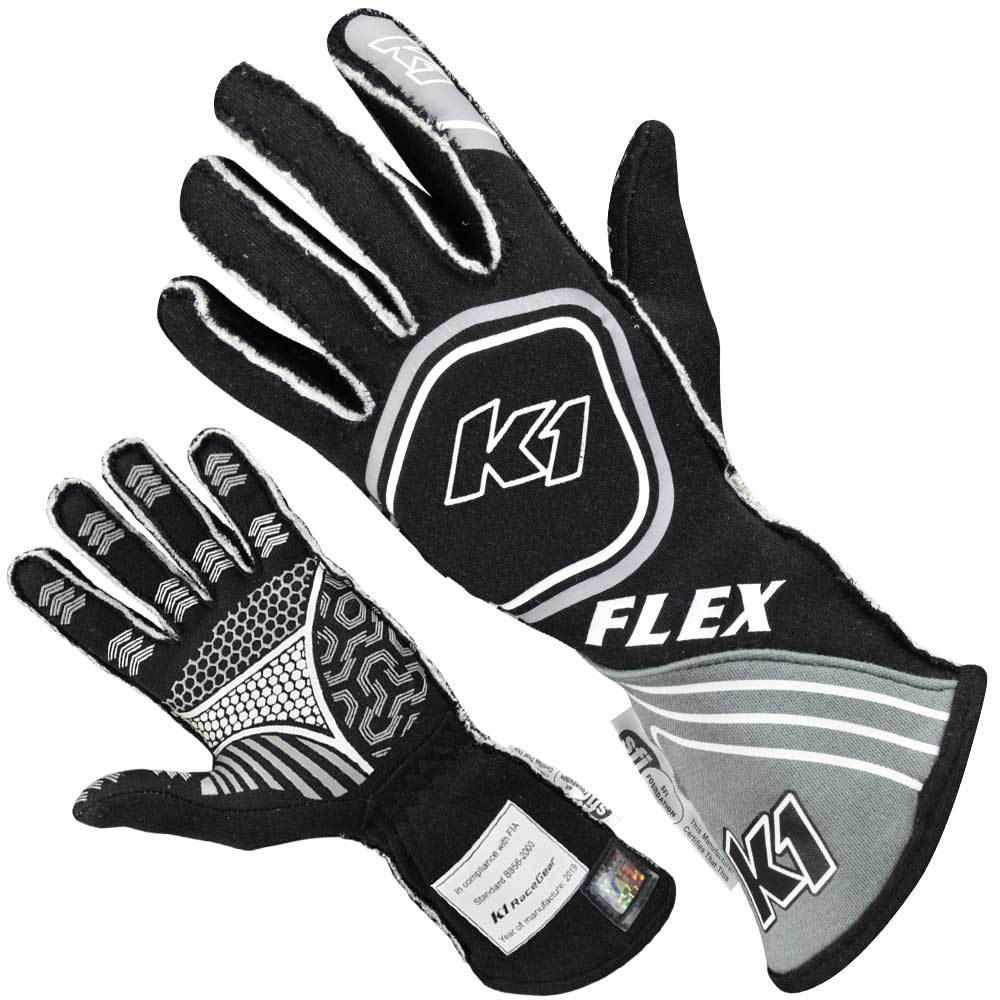 Glove Flex Grey / Black 2-XS Youth