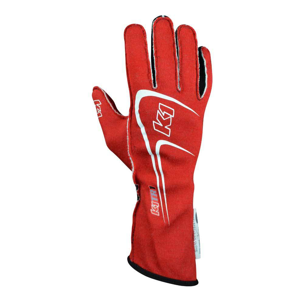 K1 RACEGEAR — K1 RACEGEAR Glove Track 1 Red X- Small Youth