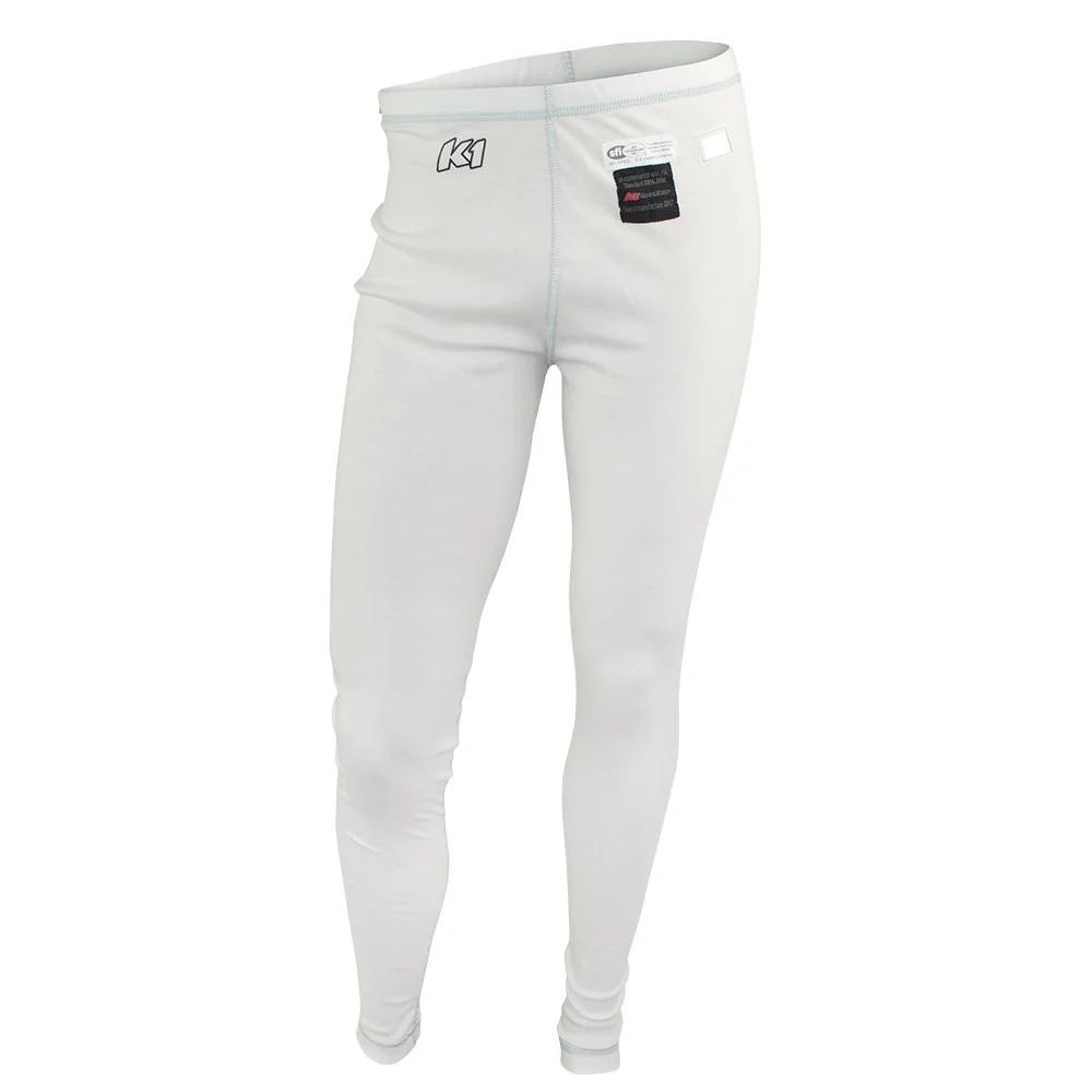 K1 RaceGear FLEX Underpants 26-FUP-W-S Fire Retardant Underwear Pants, Underpants, Full Length, Nomex, White, SFI 3.3/5, FIA 8856-2000, Men's Small, Each thumbnail 2