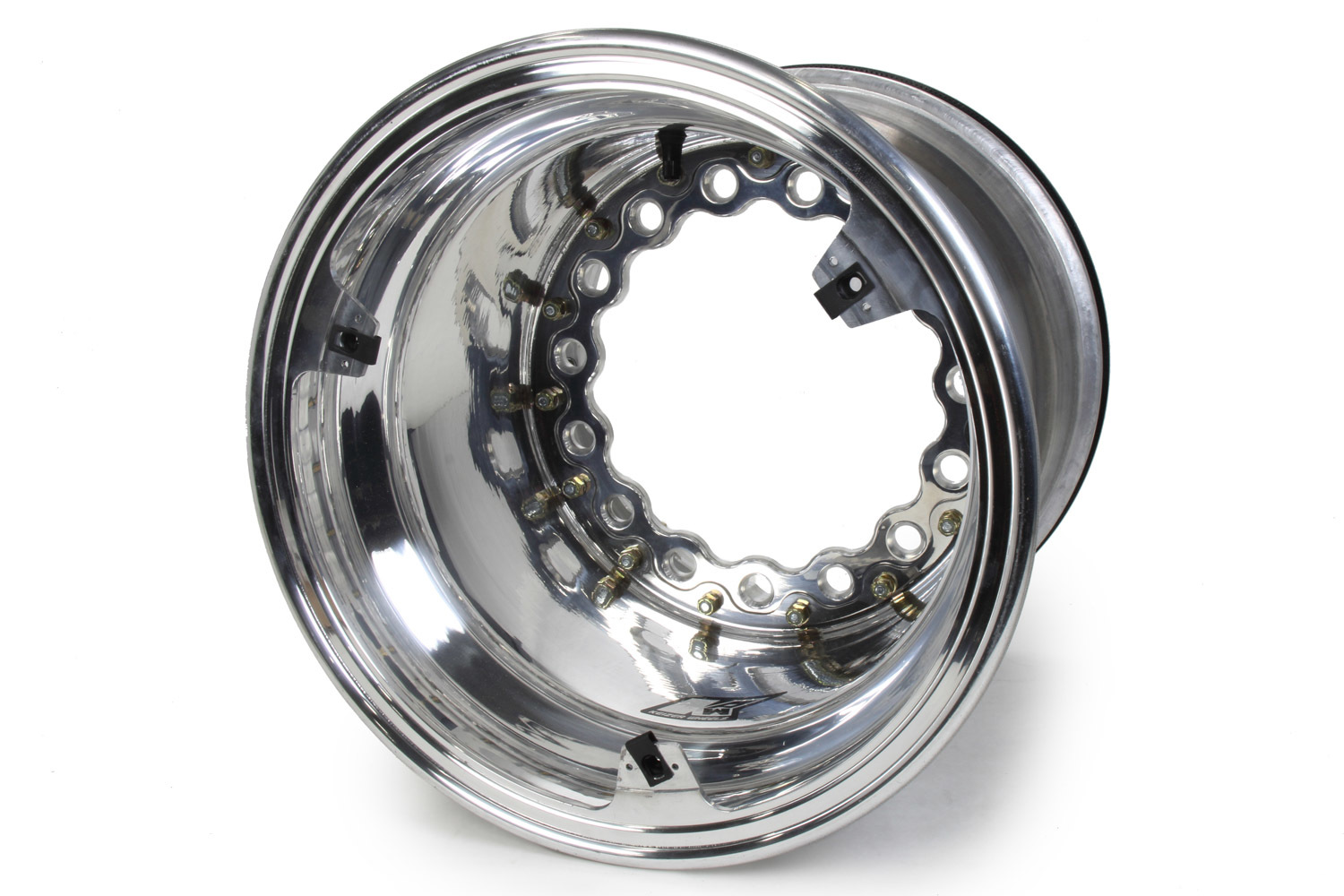 Keizer Aluminum Wheels W15145IBLPR Wheel, Matrix Modular, 15 x 14 in, 5.000 in Backspace, Wide 5 Bolt Pattern, Proring Inner Beadlock, Aluminum, Polished, Each