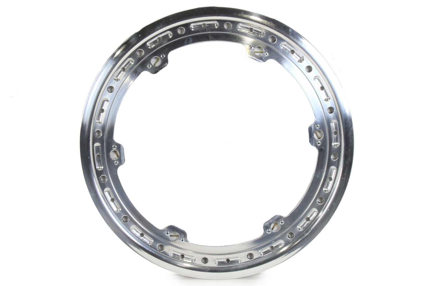 Keizer Aluminum Wheels W15BLT Beadlock Ring, 6 Tab, Threaded, Aluminum, Polished, Keizer 15 in Wheels, Each