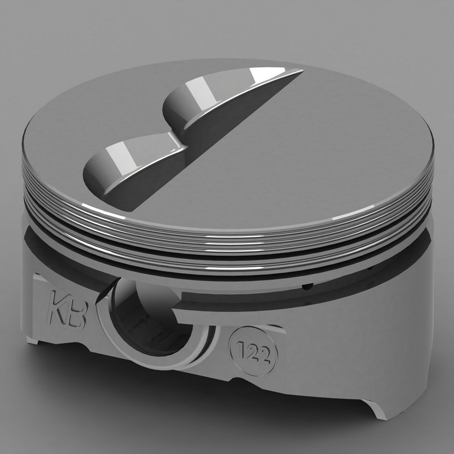 KB Pistons KB122.030 Piston, KB Series, Hypereutectic, 4.030 in Bore, 1/16 x 1/16 x 3/16 in Ring Grooves, Minus 7.00 cc, Small Block Chevy, Set of 8