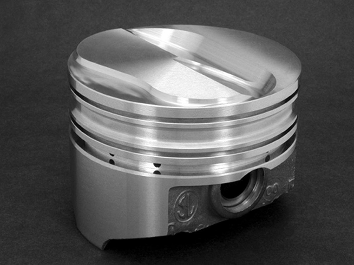 KB Pistons KB157.060 Piston, KB Series, Hypereutectic, 4.060 in Bore, 5/64 x 5/64 x 3/16 in Ring Grooves, Plus 0.50 cc, Small Block Chevy, Set of 8