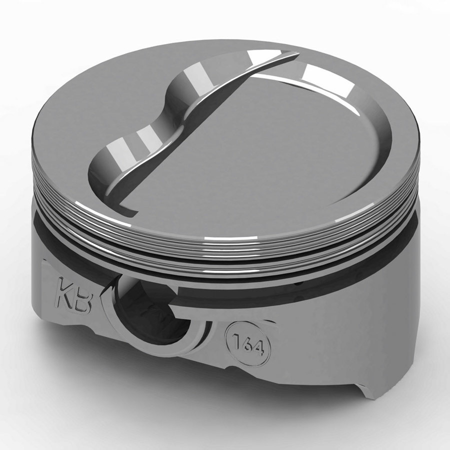 KB Pistons KB164.030 Piston, KB Series, Hypereutectic, 4.030 in Bore, 1/16 x 1/16 x 3/16 in Ring Grooves, Minus 19.00 cc, Small Block Chevy, Set of 8