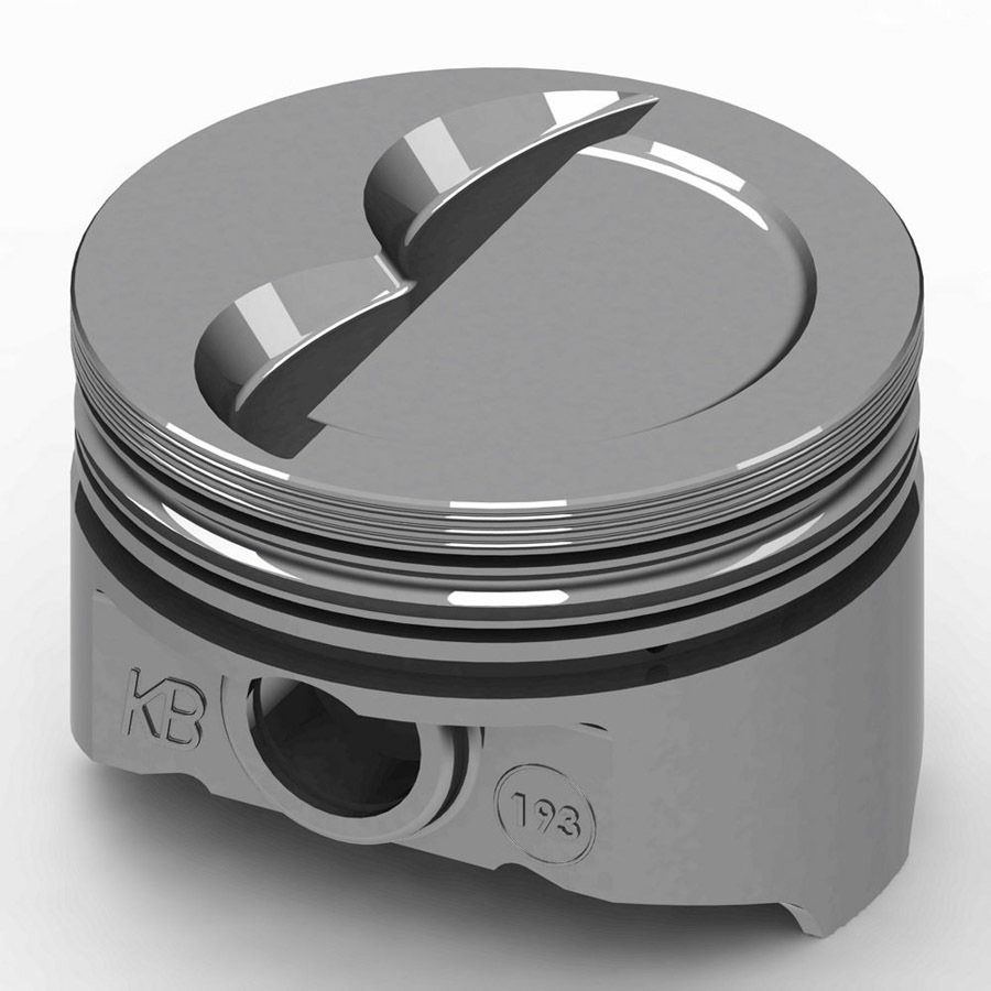 KB Pistons KB193.030 Piston, KB Series, Hypereutectic, 4.030 in Bore, 5/64 x 5/64 x 3/16 in Ring Grooves, Minus 12.00 cc, Small Block Chevy, Set of 8