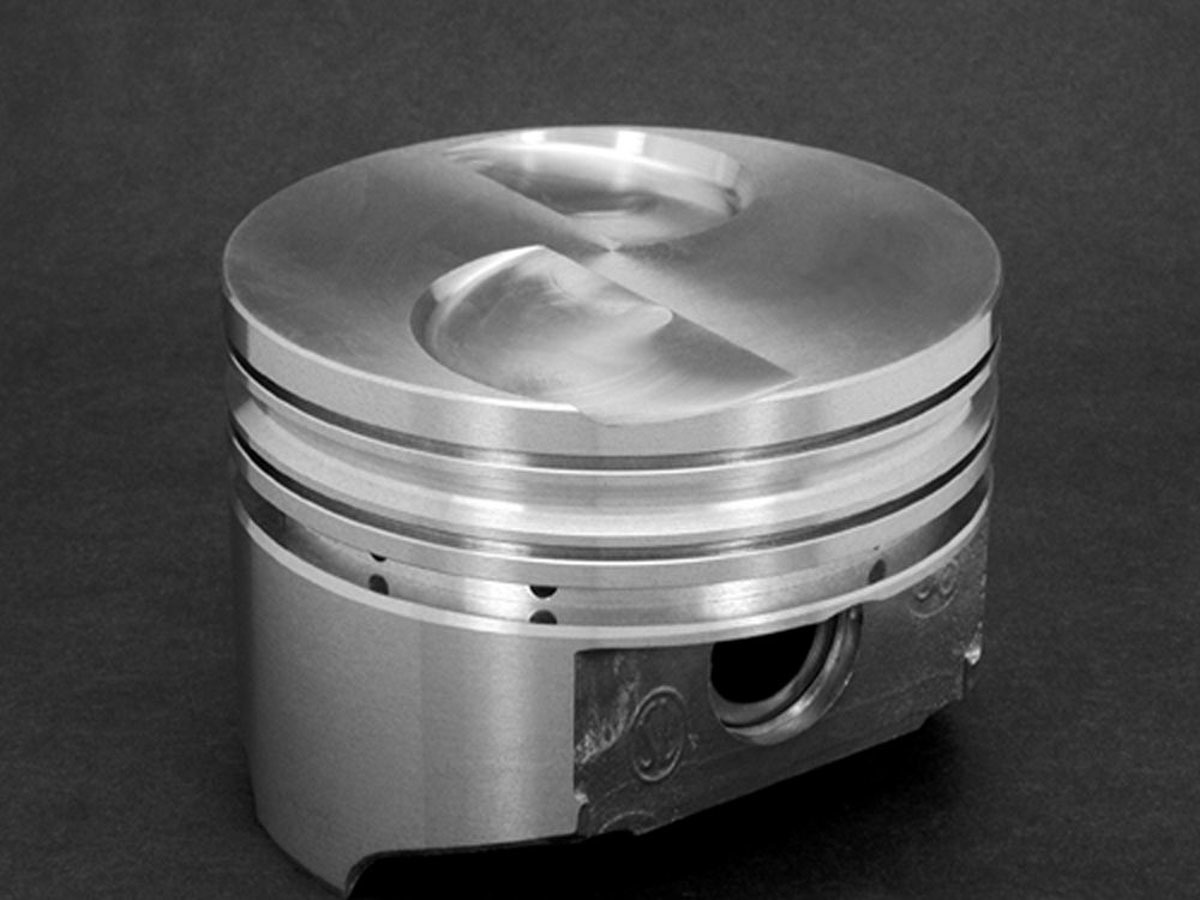 KB Pistons KB217.040 Piston, KB Series, Hypereutectic, 3.820 in Bore, 1/16 x 1/16 x 3/16 in Ring Grooves, Minus 4.50 cc, Ford 2300, Set of 4