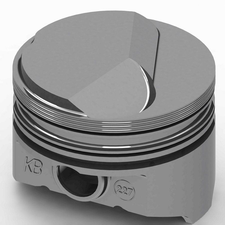 KB Pistons KB227.030 Piston, KB Series, Hypereutectic, 4.280 in Bore, 5/64 x 5/64 x 3/16 in Ring Grooves, Plus 26.00 cc, Big Block Chevy, Set of 8