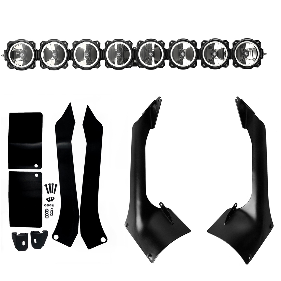 KC HiLiTES Gravity LED Pro6 Light Bars 91336 Auxiliary Light, Pro6, Bar Lamp, Clear Lens, Black Aluminum Housing, Jeep, Each