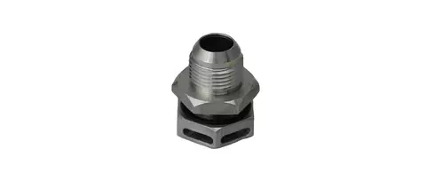 Kevko Oil Pans K9035-16 Fitting, Positive Seal, Vented, 16 AN Male, Aluminum, Natural Anodized, Each