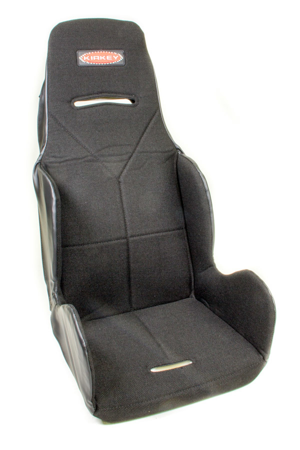 Kirkey Racing Seats 16411 Seat Cover, Hook Attachment, Tweed, Black, Kirkey 16 Series Economy Drag, 15-1/2 in Wide Seat, Each