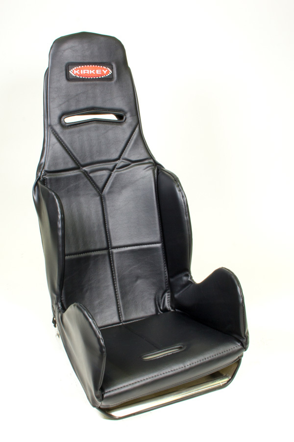 Kirkey Racing Seats 16801 Seat Cover, Hook Attachment, Vinyl, Black, Kirkey 16 Series Economy Drag, 17-1/2 in Wide Seat, Each