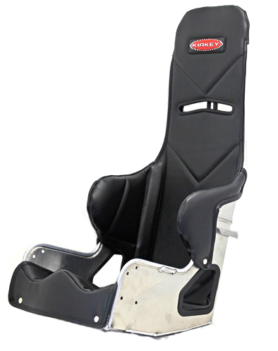 Kirkey Racing Seats 3814001 Seat Cover, Snap Attachment, Vinyl, Black, Kirkey 38 Series, 14 in Wide Seat, Each