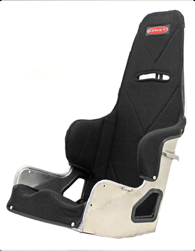 Kirkey Racing Seats 3814011 Seat Cover, Snap Attachment, Tweed, Black, Kirkey 38 Series, 14 in Wide Seat, Each