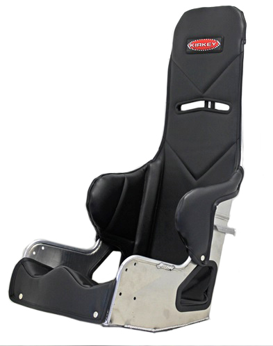 Kirkey Racing Seats 3820001 Seat Cover, Snap Attachment, Vinyl, Black, Kirkey 38 Series, 20 in Wide Seat, Each