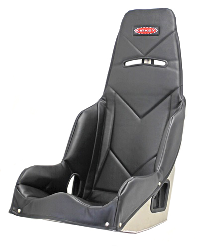 Kirkey Racing Seats 5515001 Seat Cover, Snap Attachment, Vinyl, Black, Kirkey 55 Series Pro Street Drag, 15 in Wide Seat, Each