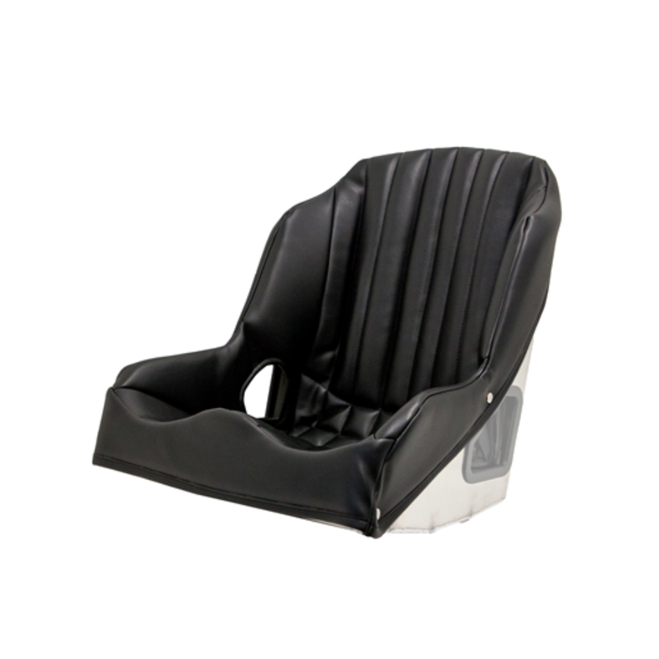Kirkey Racing Seats 5516001V Seat Cover, Snap Attachment, Vinyl, Black, Kirkey 55 Series Vintage Class Bucket, 16 in Wide Seat, Each