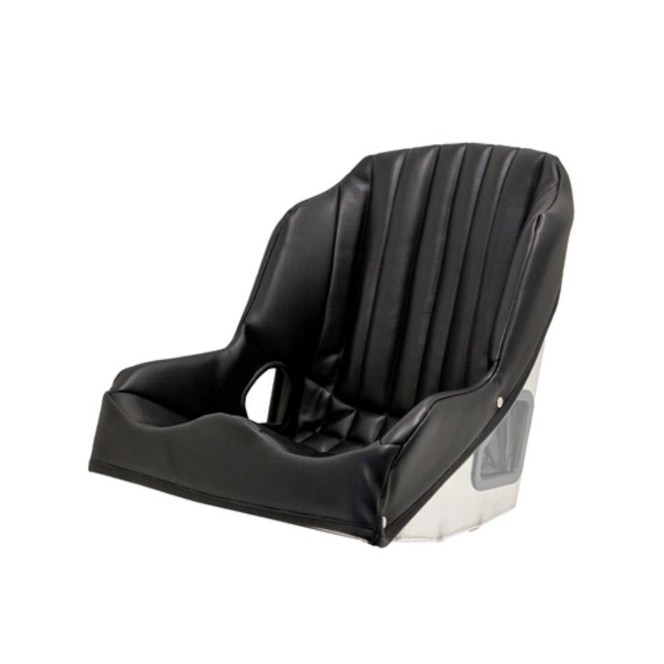 Kirkey Racing Seats 5517001V Seat Cover, Snap Attachment, Vinyl, Black, Kirkey 55 Series Vintage Class Bucket, 17 in Wide Seat, Each
