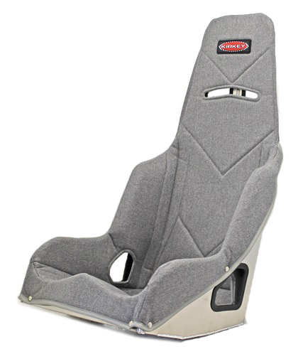 Kirkey Racing Seats 5520017 Seat Cover, Snap Attachment, Tweed, Gray, Pro Street Drag Seat, 20 in Wide Seat, Each