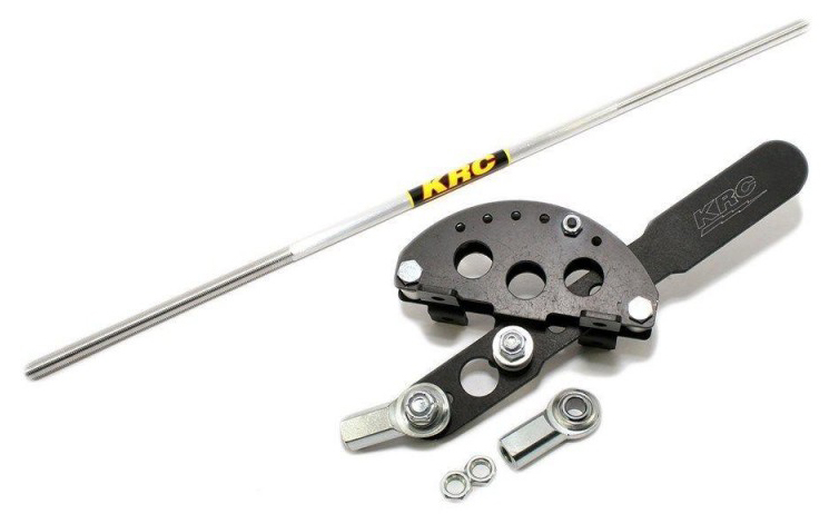 Klushman Racing Components 7200BK Shifter Assembly, 1 Lever, Floor Mount, Aluminum, Black Anodized, Powerglide, Kit