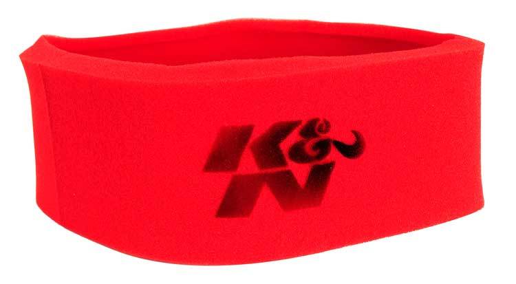 Air Filter Wrap - Reusable - 14 in OD - 5 in Tall - Foam - Red - Each