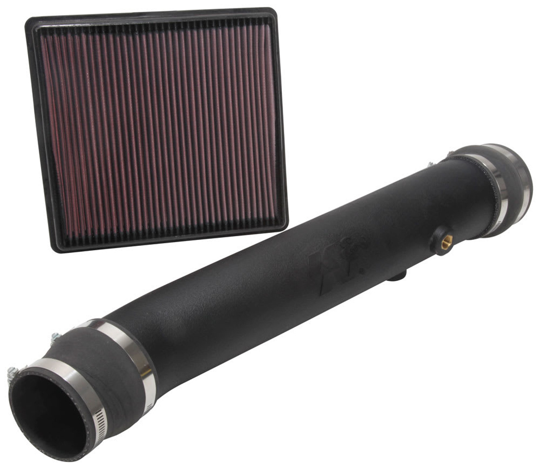 Air Induction System - Reusable Oiled Filter - Plastic - Black - 3.3 L - Ford Fullsize Truck 2018-20 - Kit