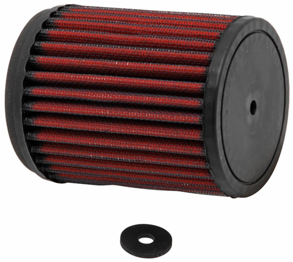 Air Filter Element - 3.563 in Diameter - 4.25 in Tall - Reusable Cotton - Red - Each