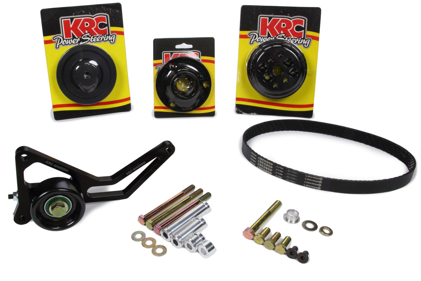 KRC Power Steering 37451000 Pulley Kit, Pro Series, 6Rib Se