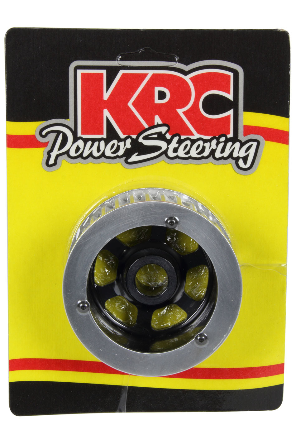 Power Steering Pulley - Elite Series - HTD - 32 Tooth - 30 mm Wide - Press-On - Aluminum - Black Anodized - KRC Pumps - Each