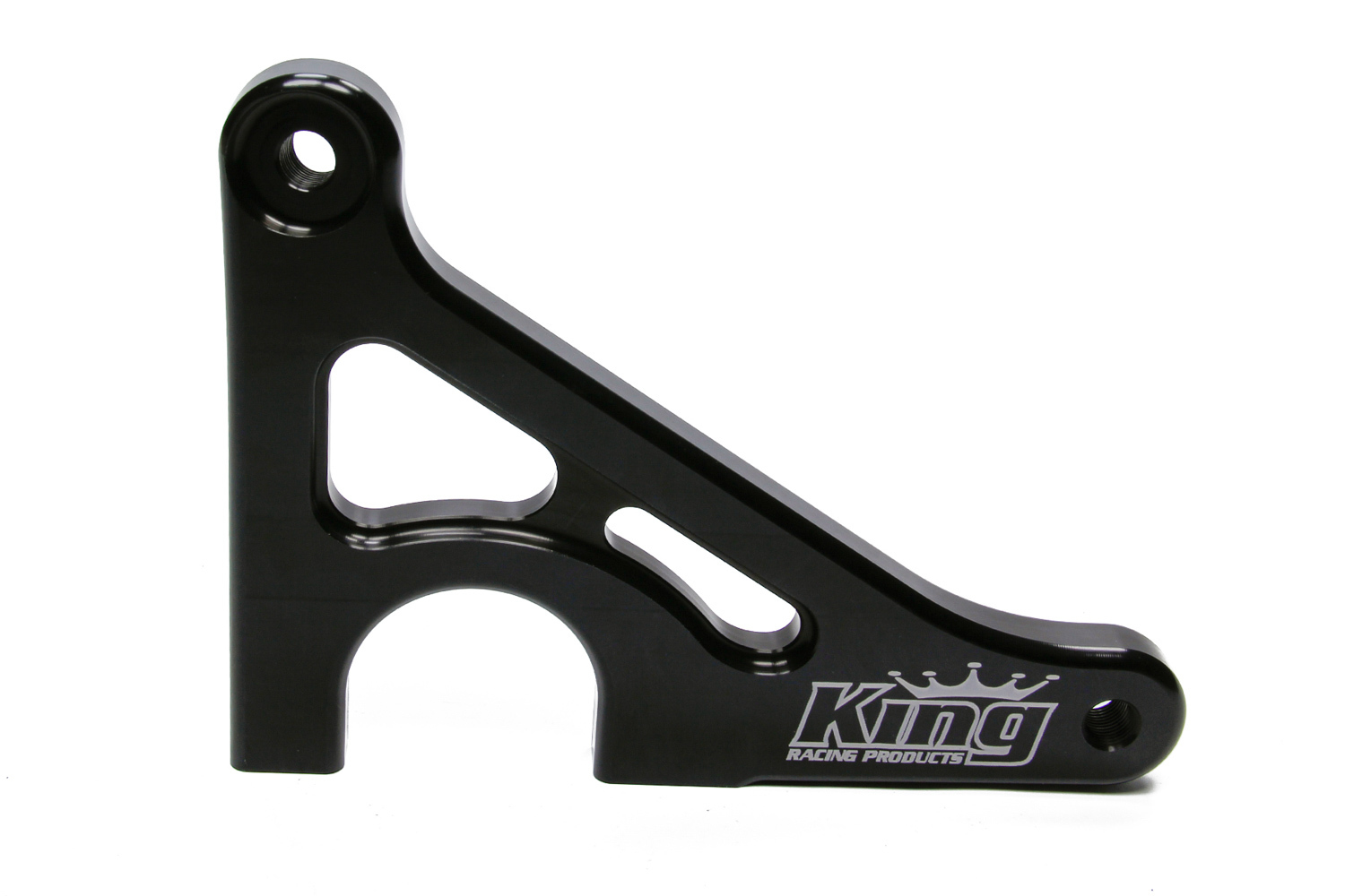 King Racing Products 1305 Steering Arm, Combo, 3-1/4 in Bolt Span, Aluminum, Black Anodized, Sprint Car, Each