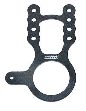King Racing Products 1441 Steering Box Mount, Fuel Shutoff Mount, Aluminum, Black Anodized, Sprint Car, Each
