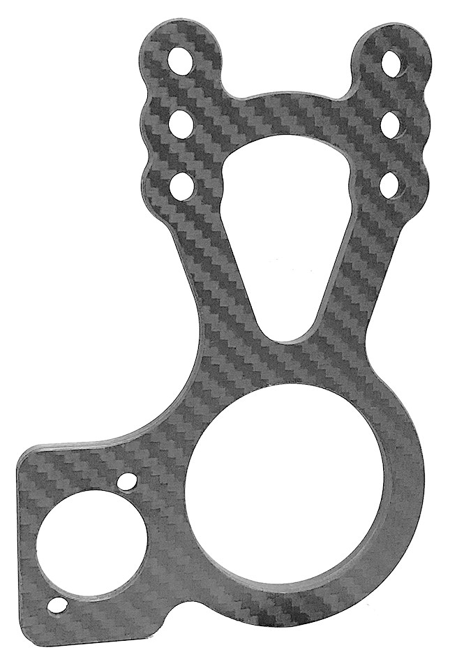 King Racing Products 1481 - Carbon Steering Mount Left Side Shut Off