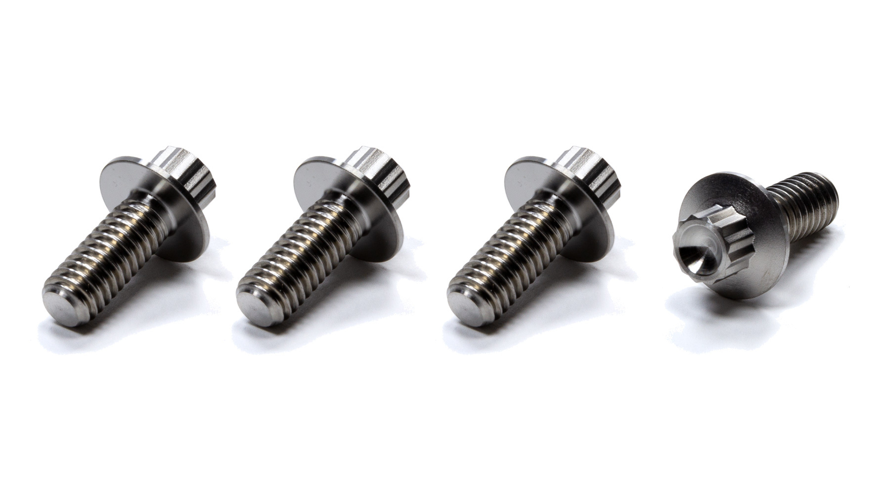 King Racing Products 4096 Fuel Cell Mounting Bolt, 5/16-18 in Thread, 12 Point Head, Titanium, Natural, Set of 4